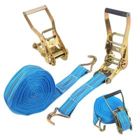 Sangle à cliquet 10M double crochet en métal 10000Lbs, pour Déplacement, Fixation, Cargo