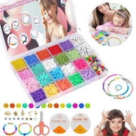 💎 دع خيال أطفالك يبدع مع طقم المعلقات الطينية لصنع المجوهرات!