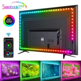 📺 أضف أجواء سينمائية مع شريط LED ذكي 5 متر RGB لإضاءة خلفية التلفاز متوافق مع Android وiOS