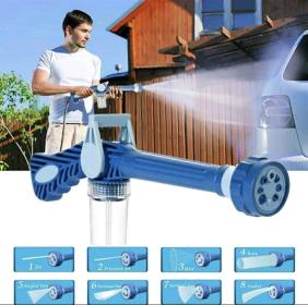 🚗💦 مسدس رش 8 في 1 لغسل السيارات – تنظيف فعال وسريع مع خيارات متعددة!