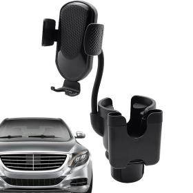 Support de téléphone pour voiture avec porte-gobelet rotation à 360° - حامل هواتف وأكواب في السيارة