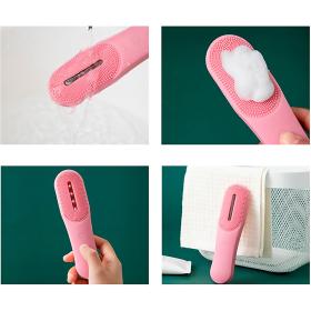 Appareil de Soin du Visage en Silicone nettoie les pores et les points noirs – فرشاة تنظيف الوجه بخاصية الإهتزاز