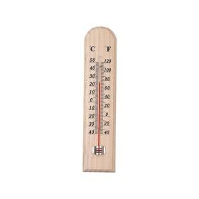 thermomètre en bois pour intérieur ou extérieur 25cm